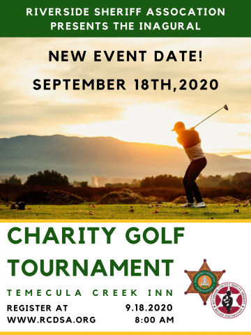 RCDSA Golf Tournament Postponed To September 18th!